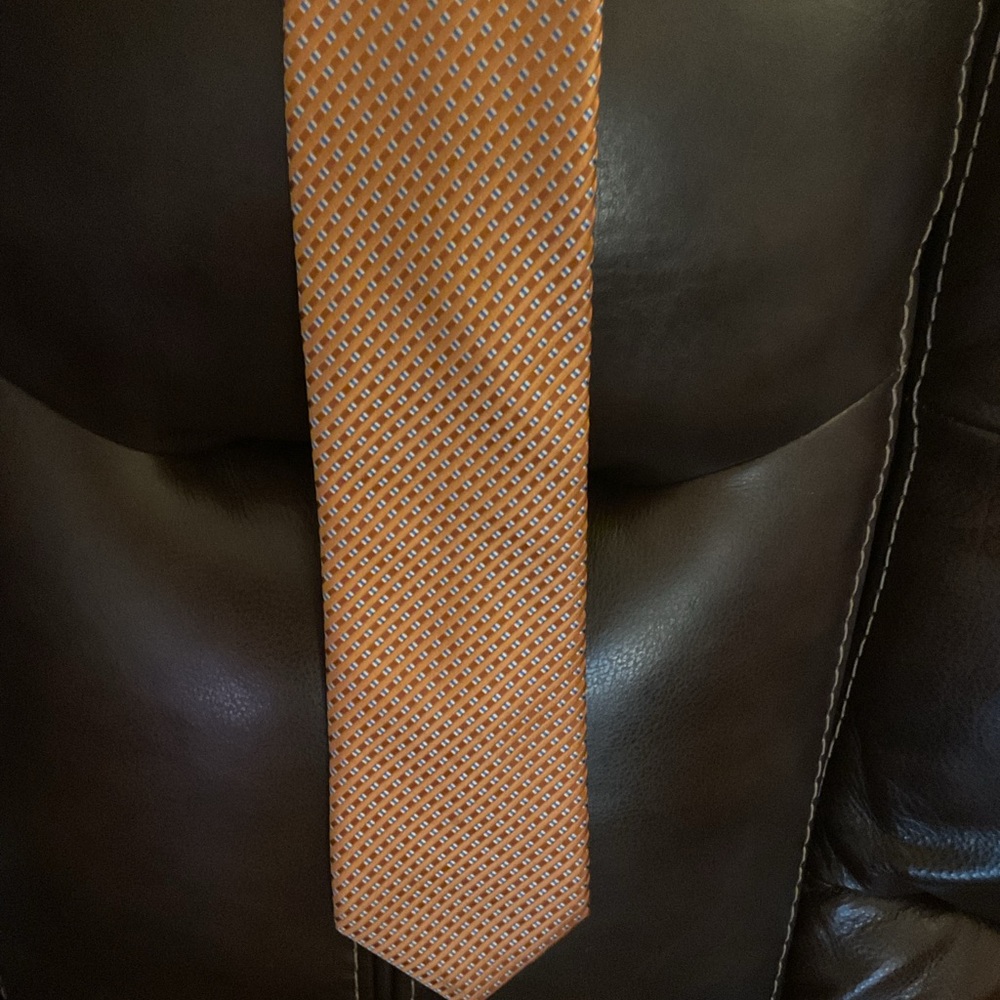 Michael Kors Orange Geometric Men's Tie